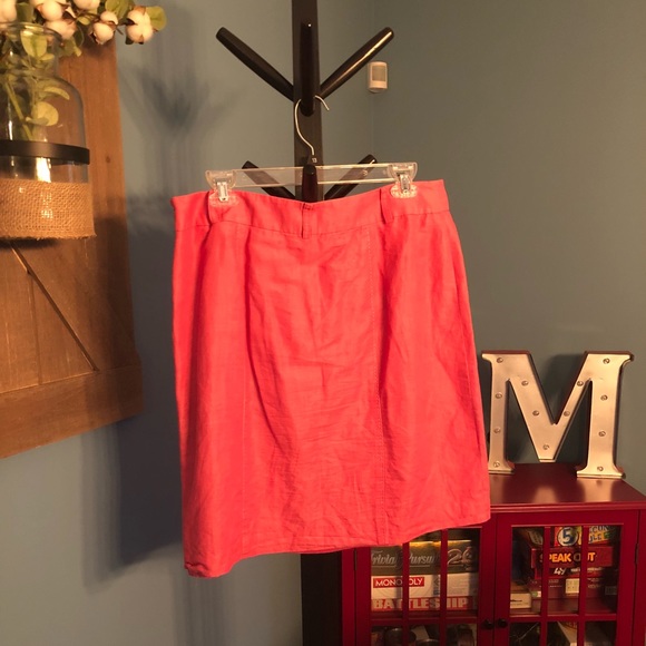 Pink Ann Taylor LOFT suit skirt size 10 - Picture 3 of 4